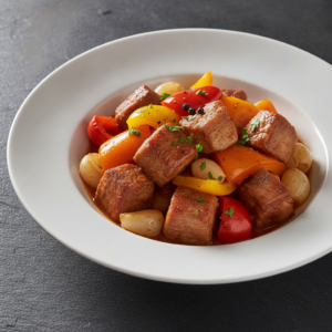 Porc aux poivrons – Recette Cookeo