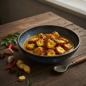 Poulpe au Curry – Recette Cookeo