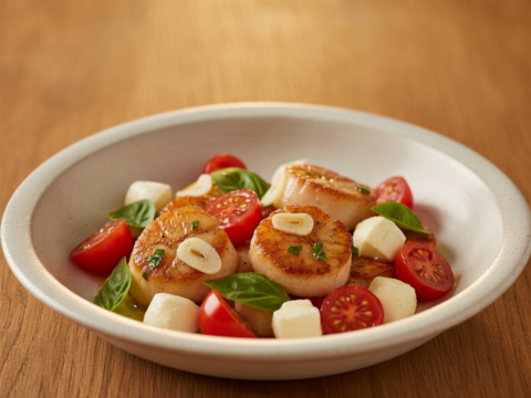 Recette Saint-Jacques à l'italienne au Cookeo - Plat principal Italienne - Photo du plat prêt à déguster
