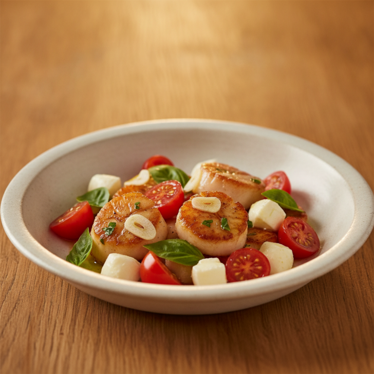 Recette Saint-Jacques à l'italienne au Cookeo - Plat principal Italienne - Photo du plat prêt à déguster