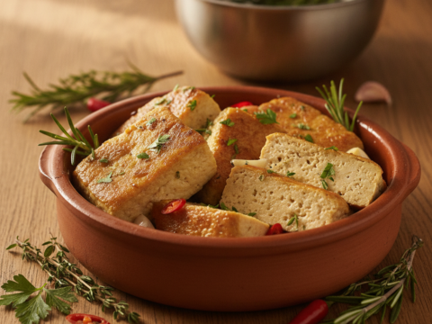 Recette Tofu confit au Cookeo - Plat principal Chinoise - Photo du plat prêt à déguster