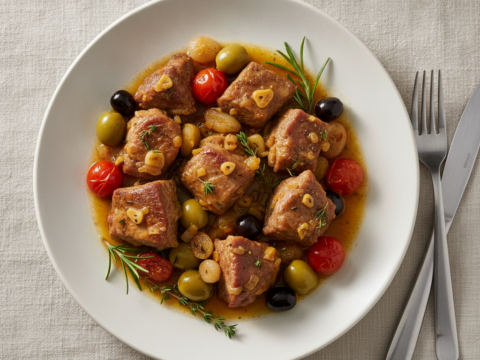 Recette Veau cocotte aux olives au Cookeo - Plat principal Française - Photo du plat prêt à déguster
