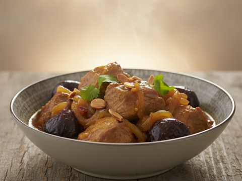 Recette Veau tajine aux figues au Cookeo - Plat principal Française - Photo du plat prêt à déguster