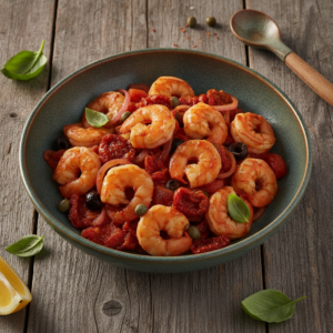 Crevettes Niçoise aux Tomates – Recette Cookeo