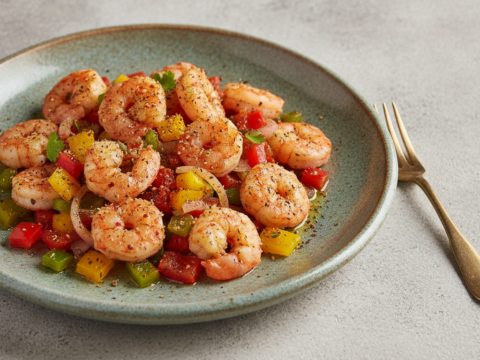 Recette Crevettes à la syrienne au Cookeo - Plat principal Mémoire d'Orient - Photo du plat prêt à déguster