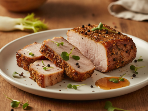 Recette Jambon au fenouil au Cookeo - Plat principal Française - Photo du plat prêt à déguster