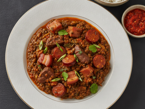 Recette Lentilles à la réunionnaise au Cookeo - Plat principal Créole - Photo du plat prêt à déguster