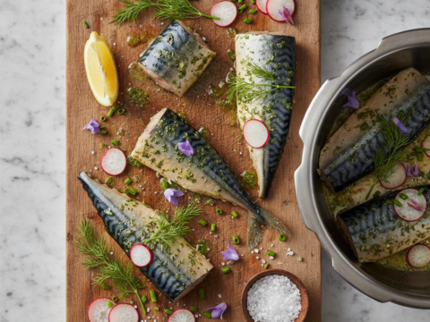 Recette Maquereaux aux herbes au Cookeo - Plat principal Française - Photo du plat prêt à déguster