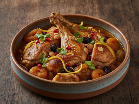 Recette Tajine de lapin au Cookeo - Plat principal Française - Photo du plat prêt à déguster