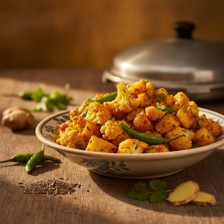 Recette Aloo Gobi au Cookeo - Plat principal Indienne - Photo du plat prêt à déguster
