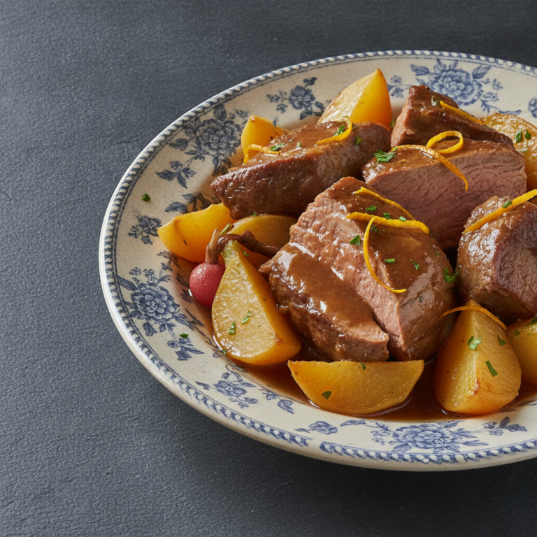 Recette Veau Niçois aux Navets au Cookeo - Plat principal Française - Photo du plat prêt à déguster